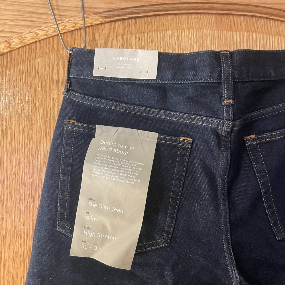 Everlane Slim Fit Mens Jeans Dark Wash Size 32/32